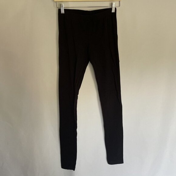 H&M Divided black leggings comfortable casual cotton elastane casual small - Picture 1 of 6